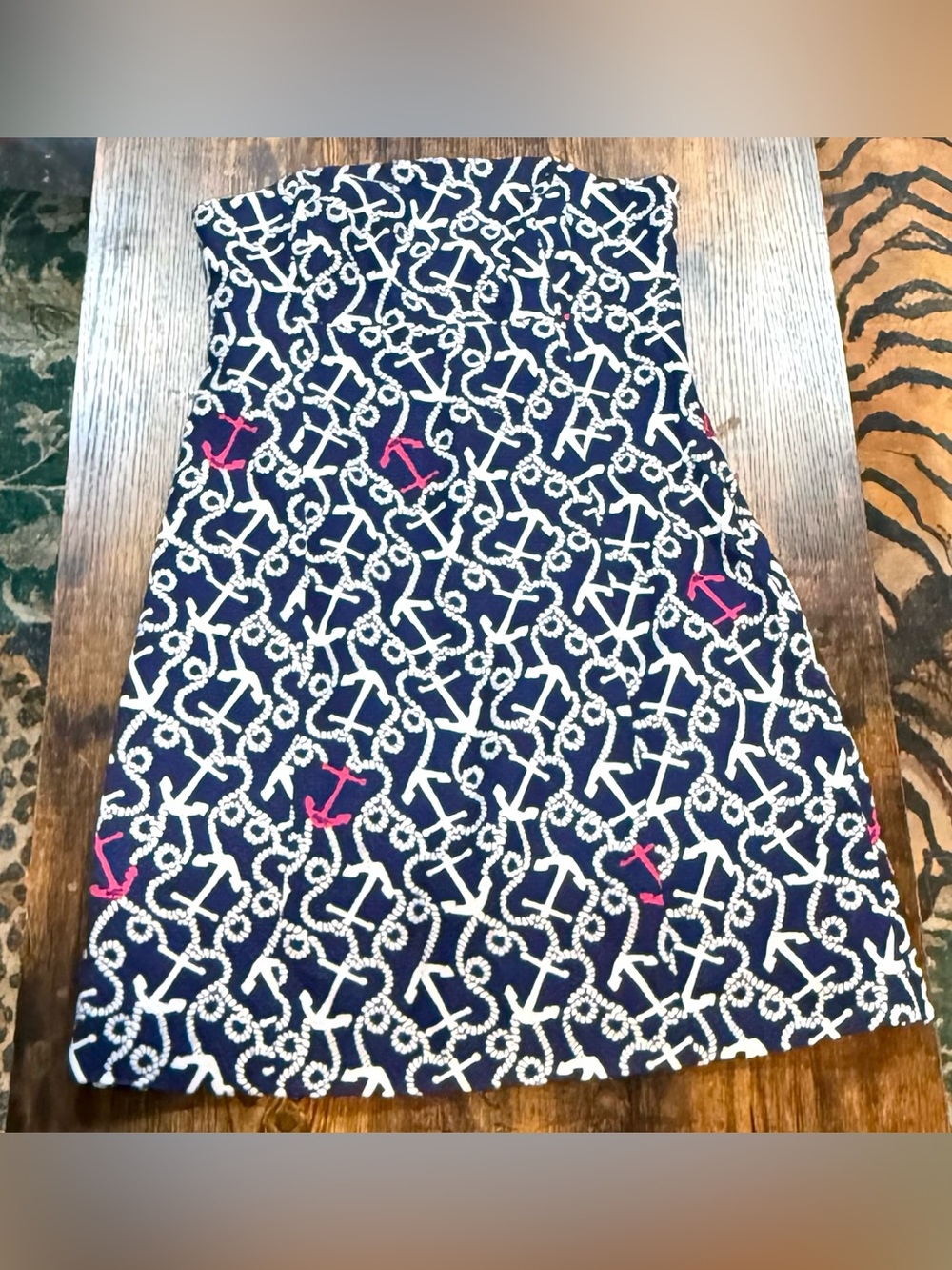 Lilly Pulitzer Ahoy There Clyde Strapless Dress Size 2 Nautical Rope Ring Bodice - Picture 3 of 7
